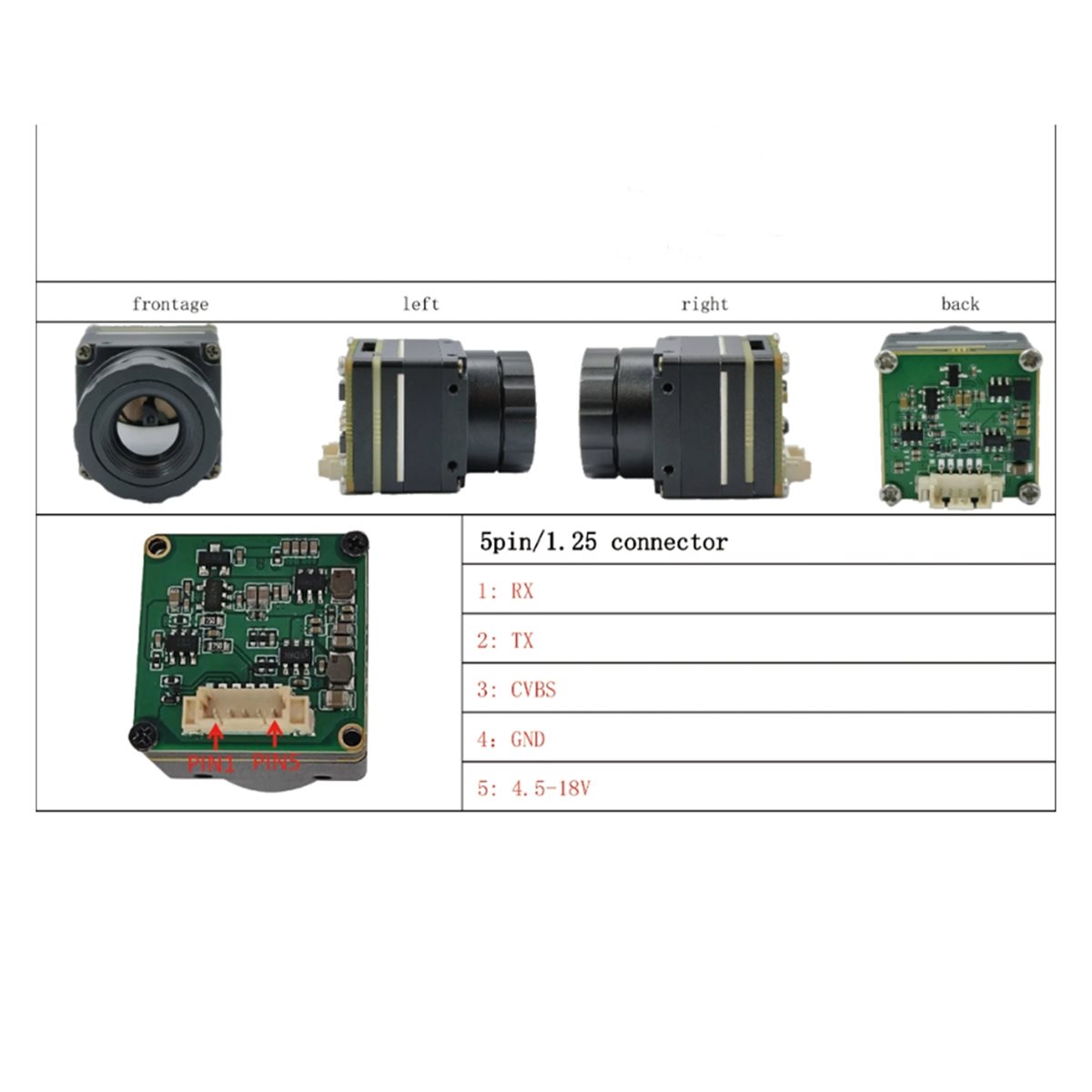 Drone Thermal Imaging - Module d'imagerie thermique infrarouge SWXF, caméra