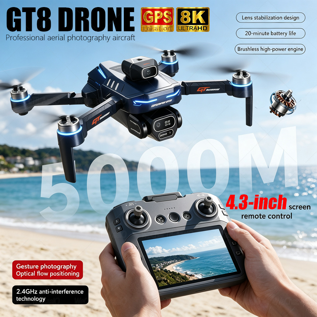 Drone Surveying - NOUVEAU Drone RC GT8 HD 4K