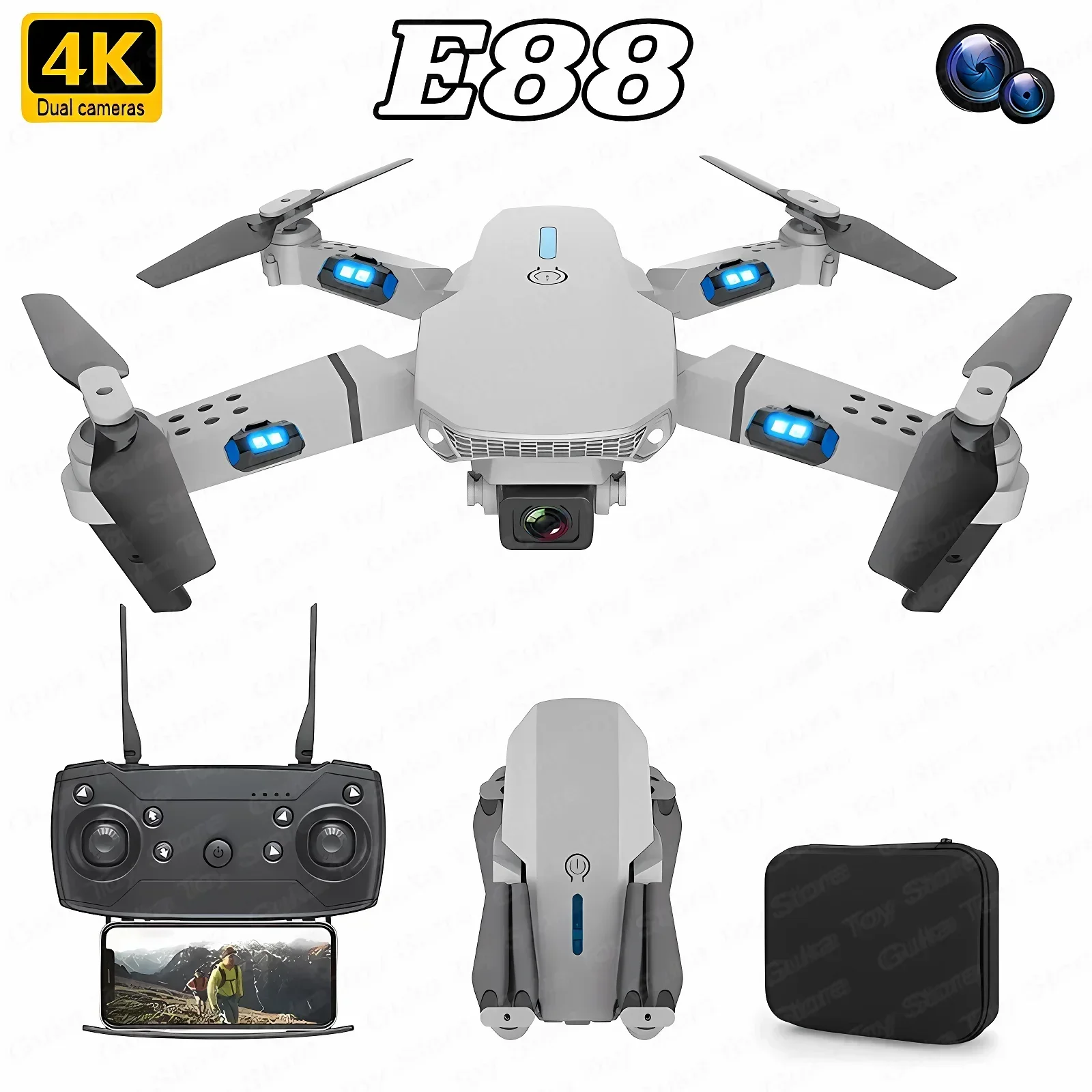Drone Lidar - Drone E88 Pro WIFI FPV Grand