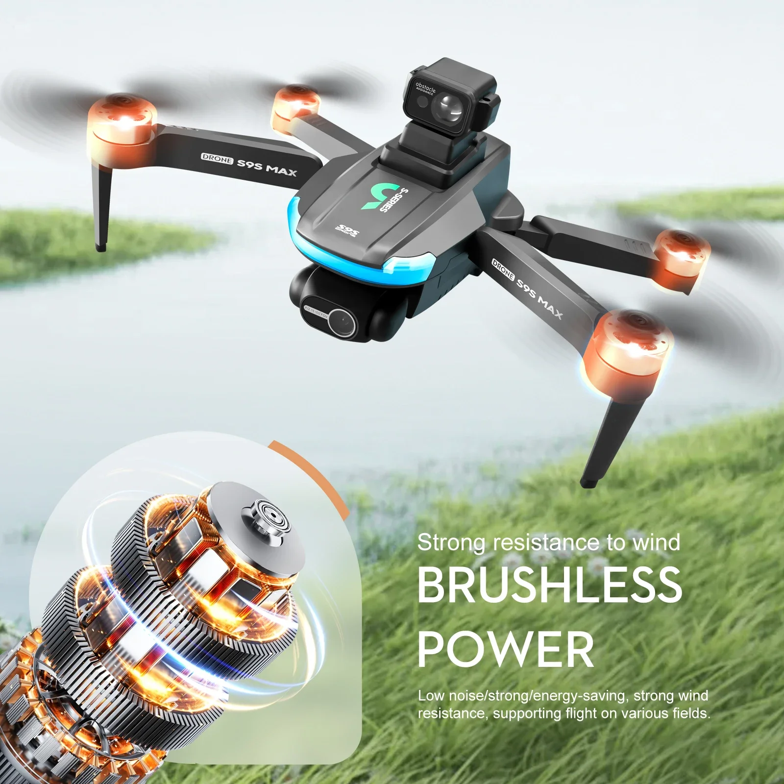 Nouveau S9S MAX MINI Drone 4K  - Drone Lidar avis et prix